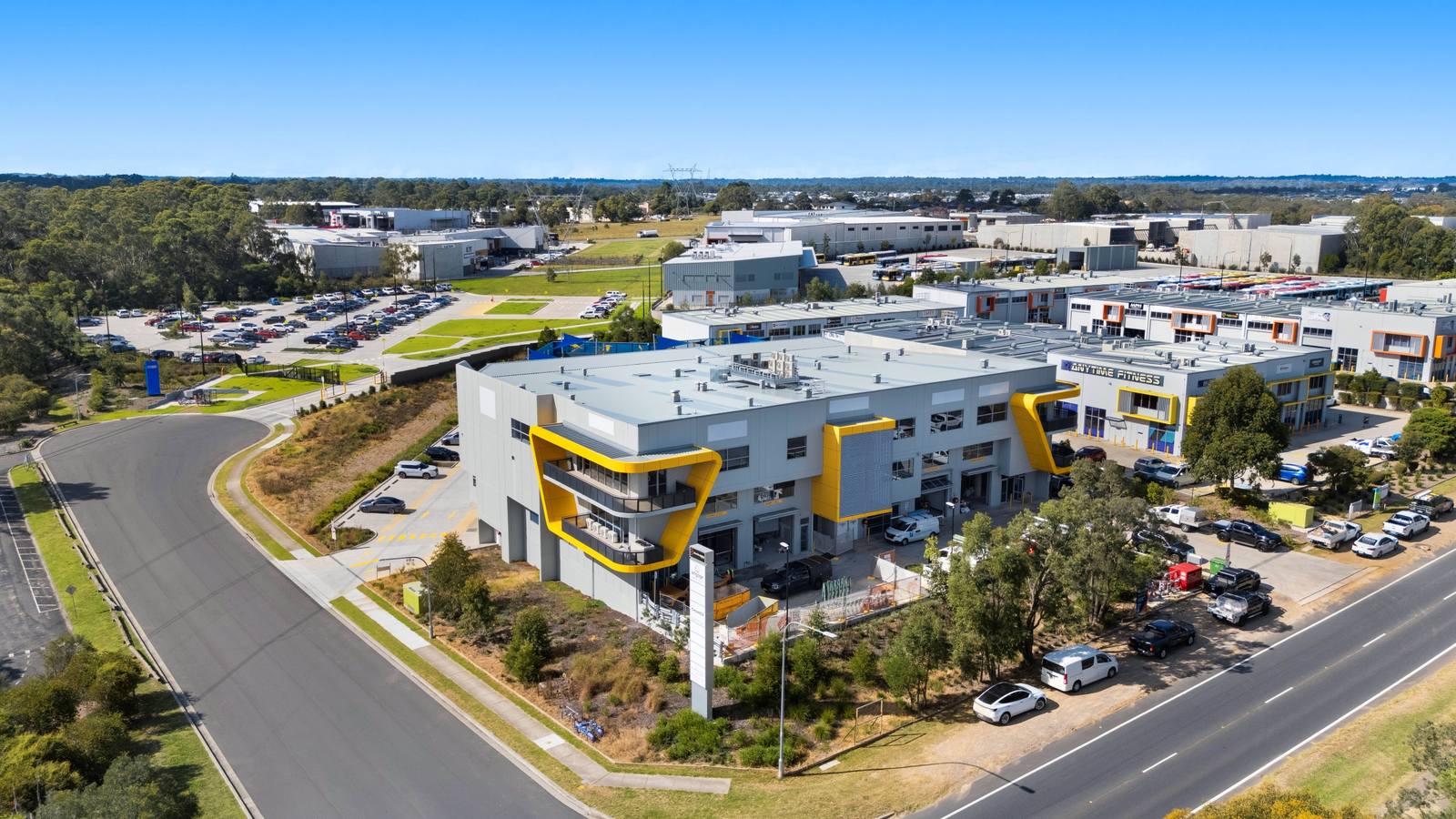 Aerial overview of Bumble Bee Industrial Complex