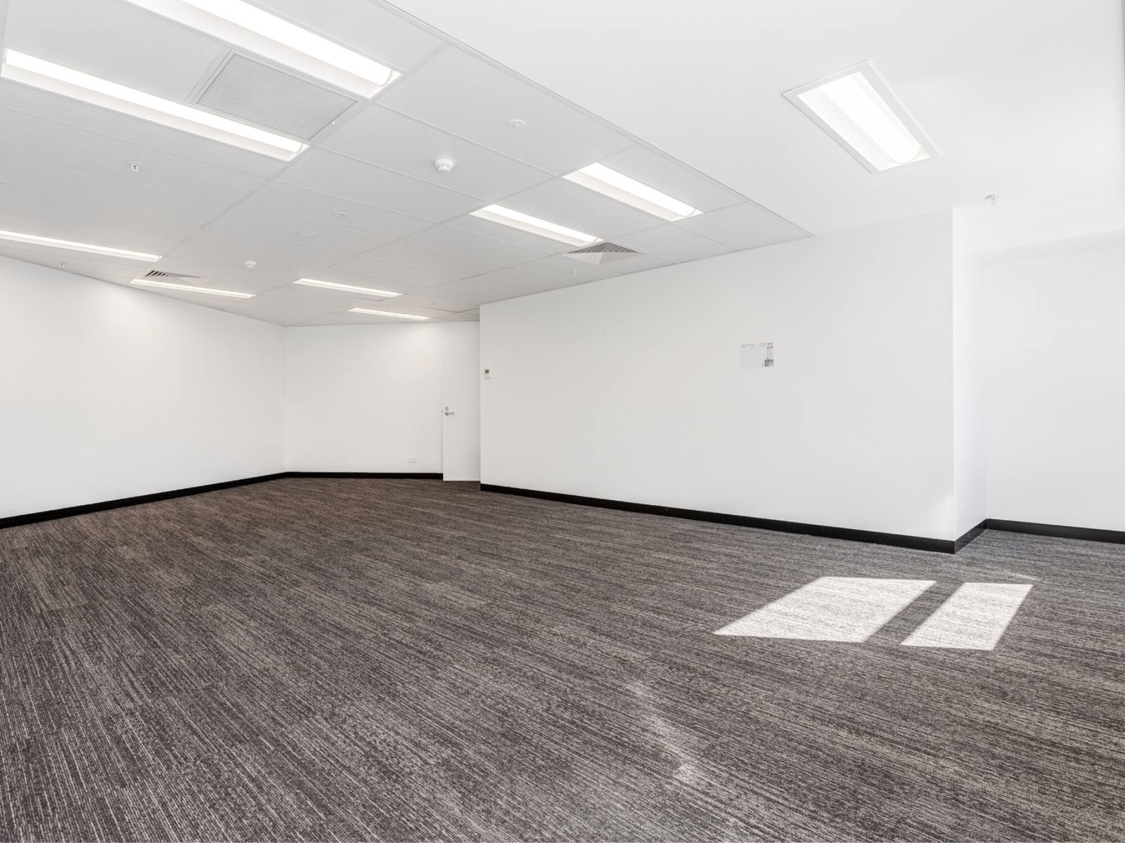 Completed office interior at Bumble Bee Industrial Complex